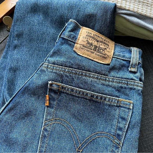 Levi’s Vintage 550 Orange Tab Jeans - Picture 9 of 13
